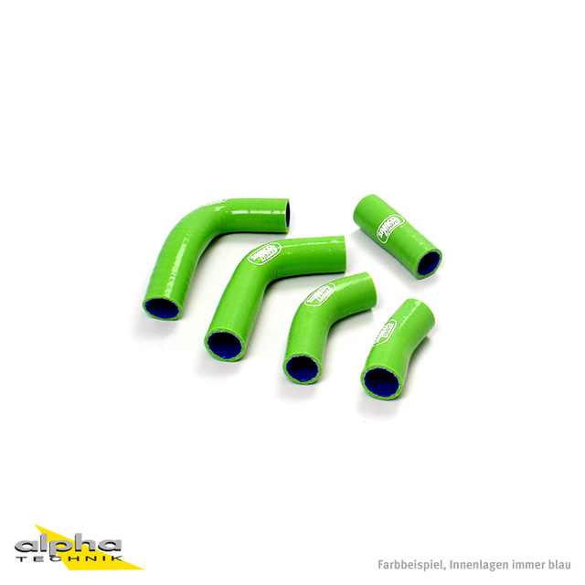 Kit de mangueras de silicona SAMCO SPORT verde para Kawasaki Ninja 250R años de modelo 2008-2012