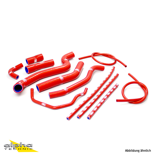 Kit de mangueras de silicona SAMCO SPORT rojo para Yamaha FZ1 Fazer, años de modelo 2006-2011