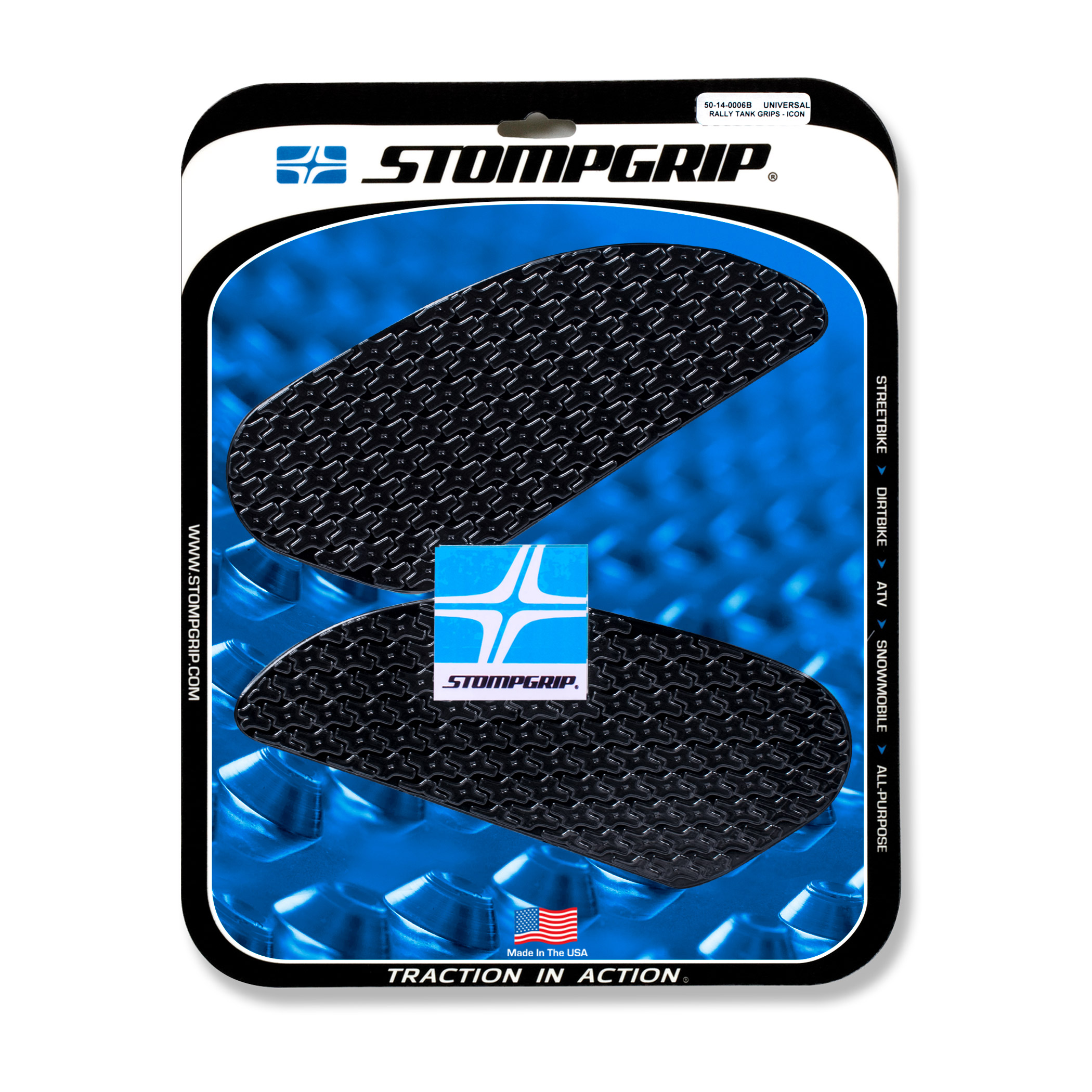Almohadillas de tracción Stompgrip Rally Pad negro