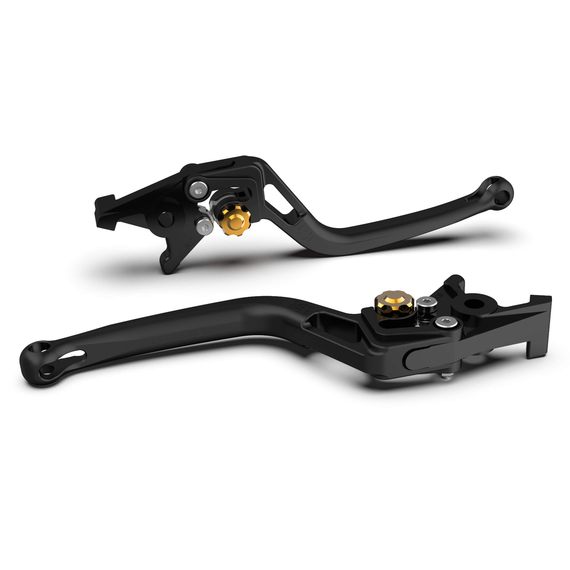 LSL Palanca de freno BOW R43R, negro chorreado con perlas/dorado