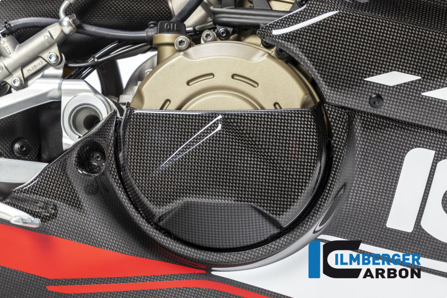 Ilmberger Carbon tapa de embrague brillante para Ducati Panigale V4 / V4S a partir de 2018