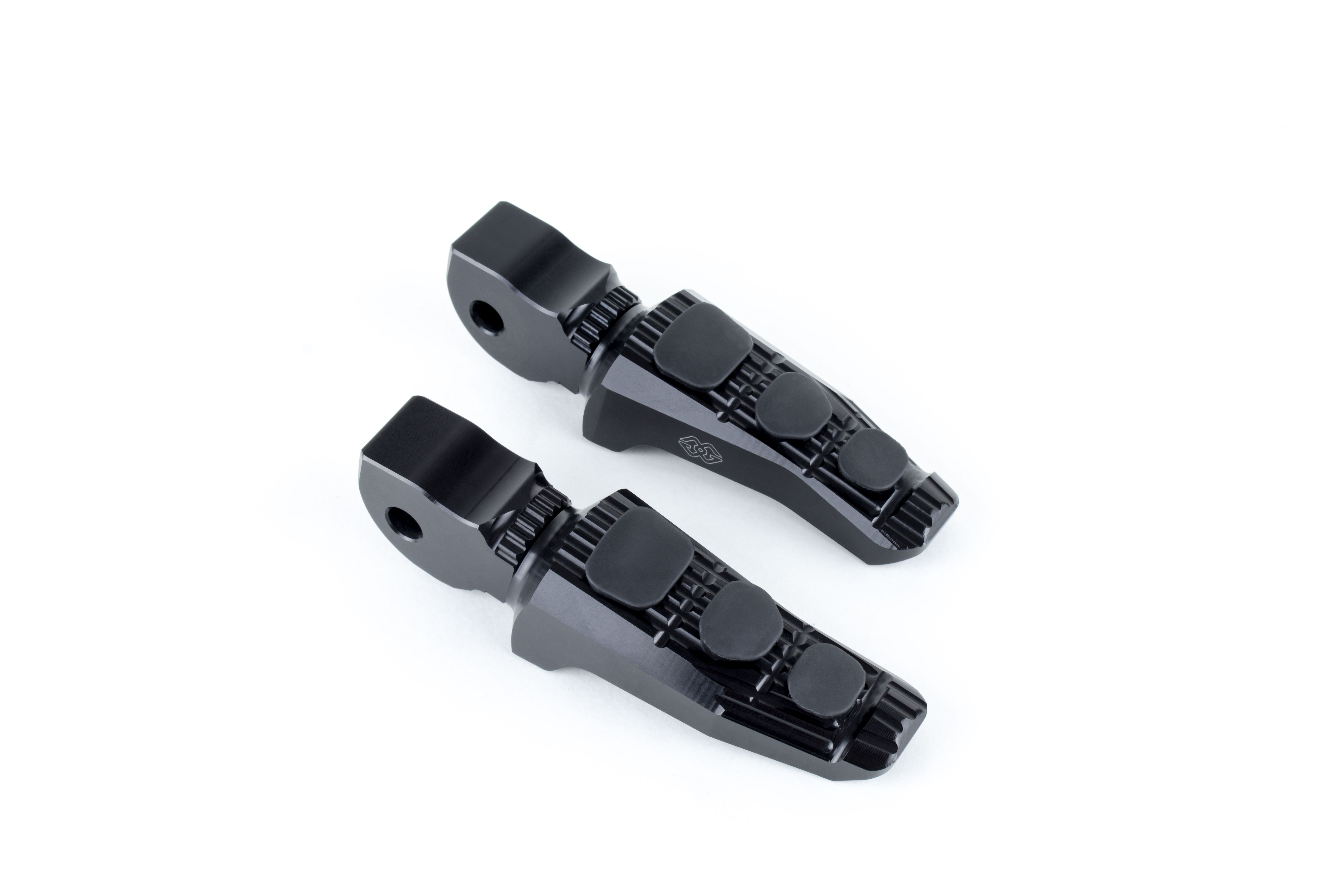 Kit de estriberas de repuesto Gilles Touring, Pasajero, negro para Ducati Desert X a partir de 2022-, Multistrada V4 a partir de 2021-