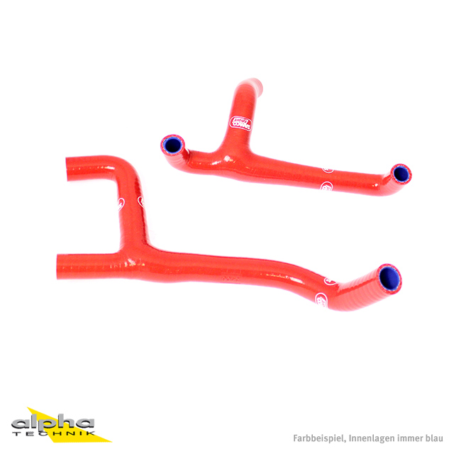 Kit de mangueras de silicona SAMCO SPORT termostato Bypass rojo para Husqvarna TC250 TE250 TI250 TC300 TE300 TI300 año de modelo 2010-2013
