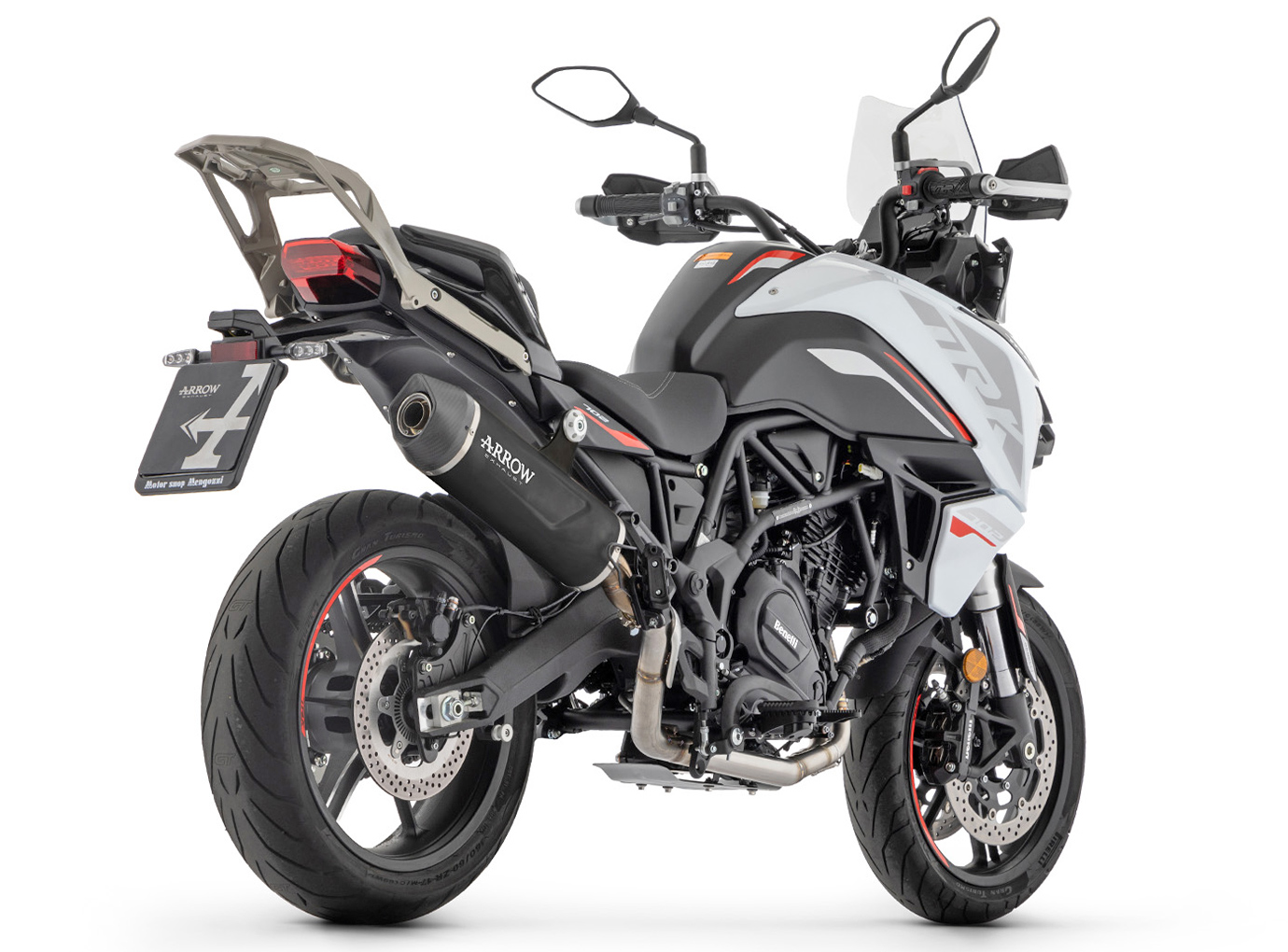 ARROW Escape INDY RACE EVO Aluminio DARK para Benelli TRK 702 / 702 X Año modelo 2023-