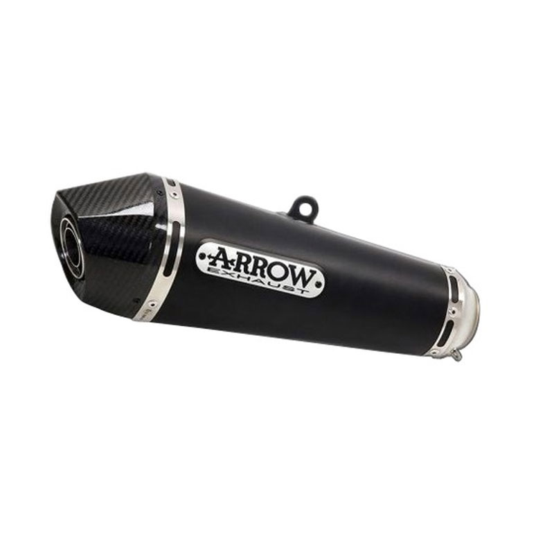 Escape ARROW DARK X-KONE para Honda CB125R 2018-, acero inoxidable negro (Solo con colector ARROW)