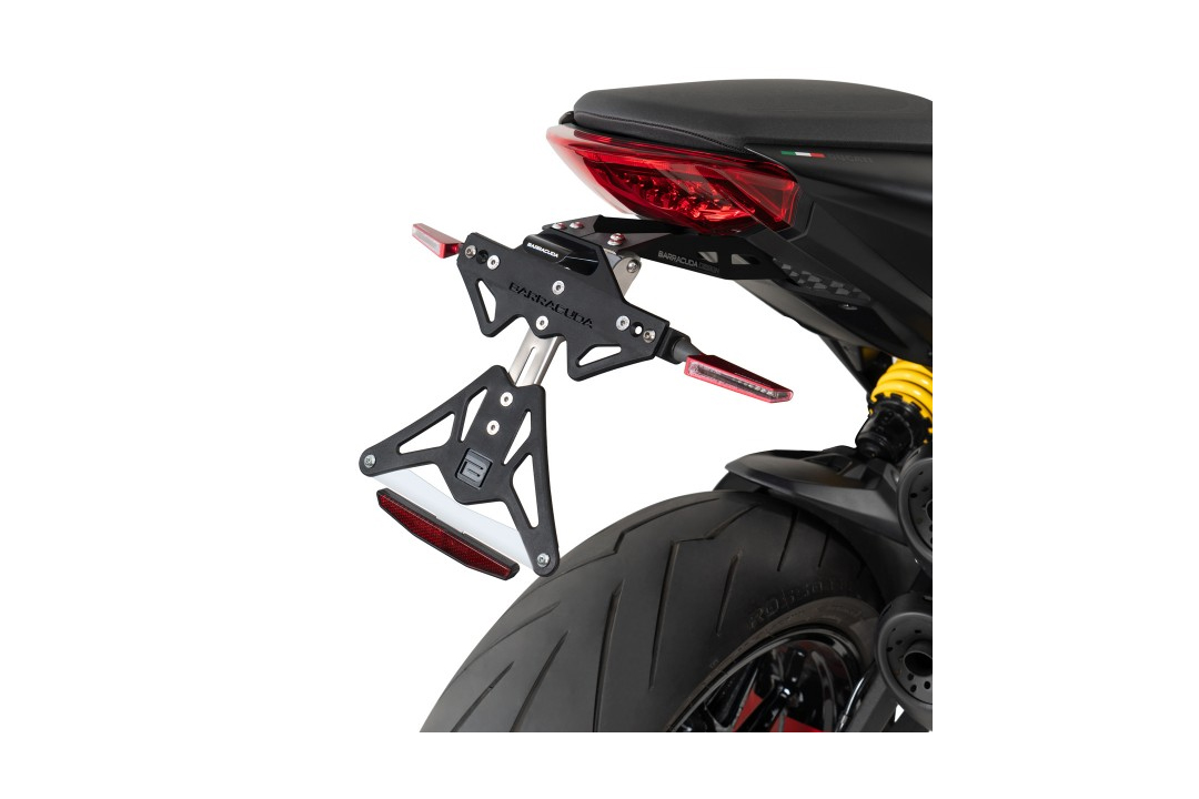 Soporte de matrícula Barracuda para Ducati Monster 937 año del modelo 2021-