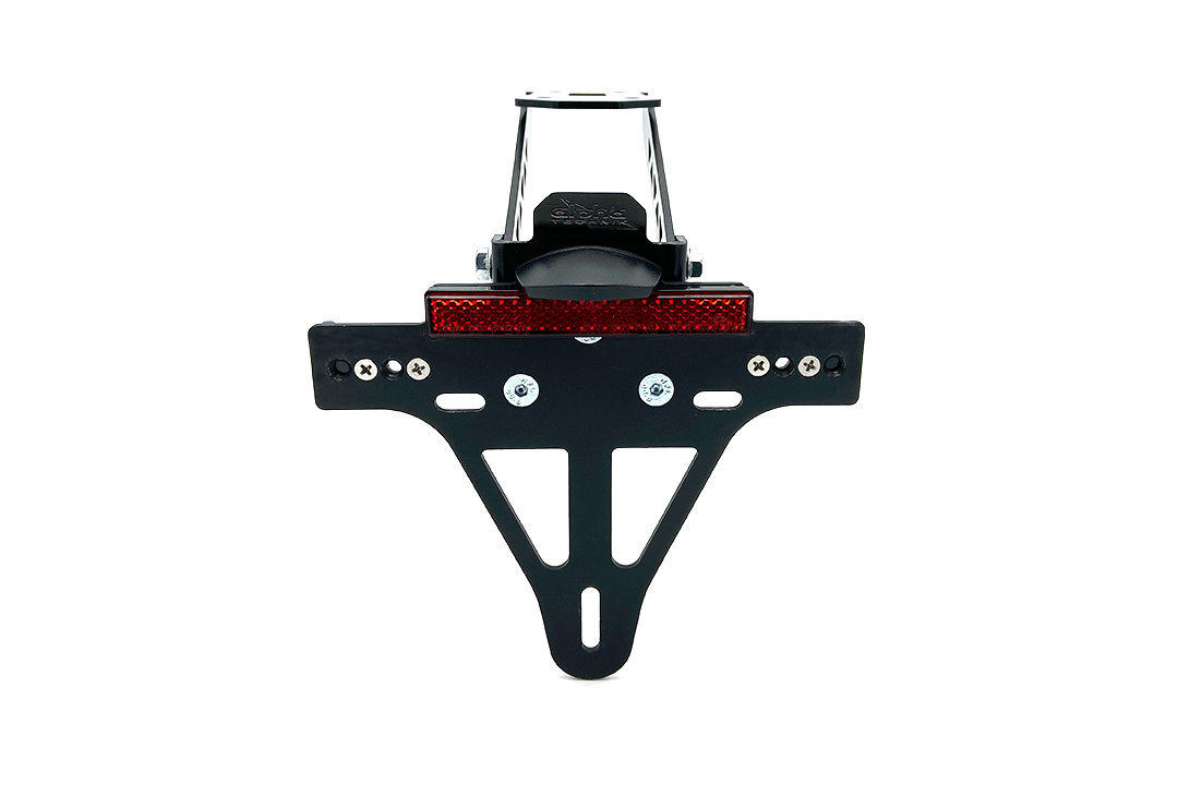 Soporte de matrícula alpha Technik para Kawasaki Versys 650, Tipo LE650E / LE650H / LE650J, a partir del año de modelo 2015-