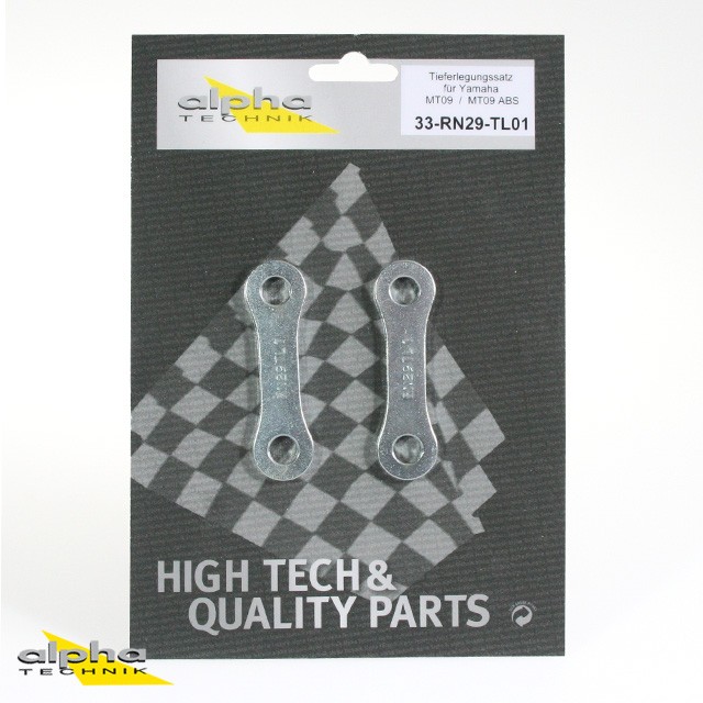 Kit de descenso alpha Technik 25mm para Yamaha MT09; Tipo RN29; Año del modelo 2013-