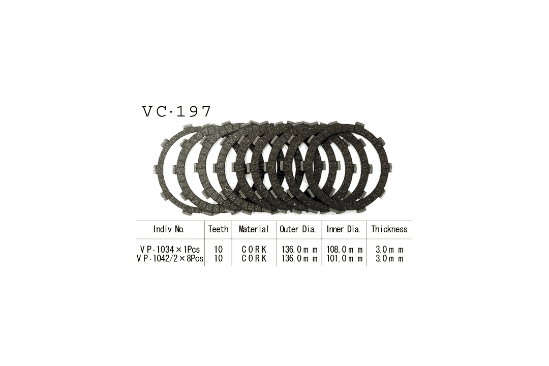 Kit de embrague Vesrah para Honda