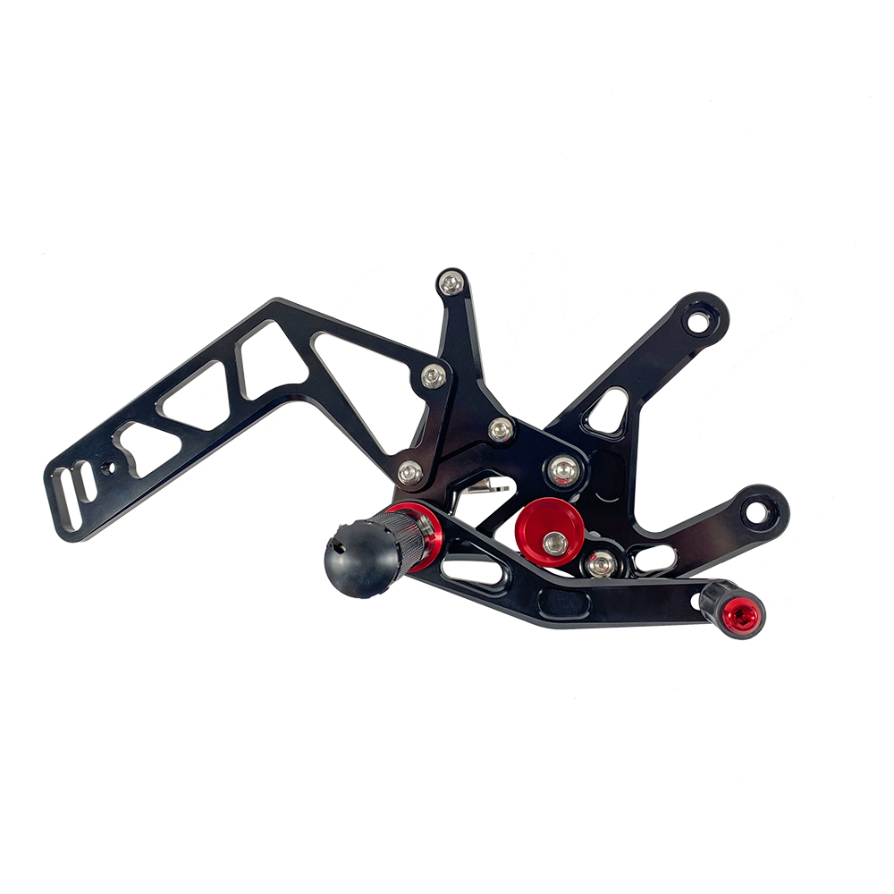 >TRACK< sistema de estriberas negro Yamaha YZF-R1 RN32 2015-2016 / RN49 2017-2019 / RN65 2020- ABE