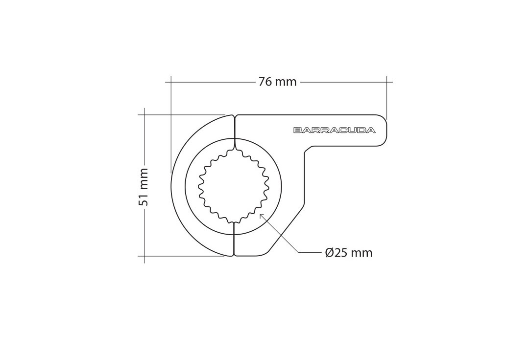 Abrazaderas para defensas para faros auxiliares HEADLIGHT BRACKET