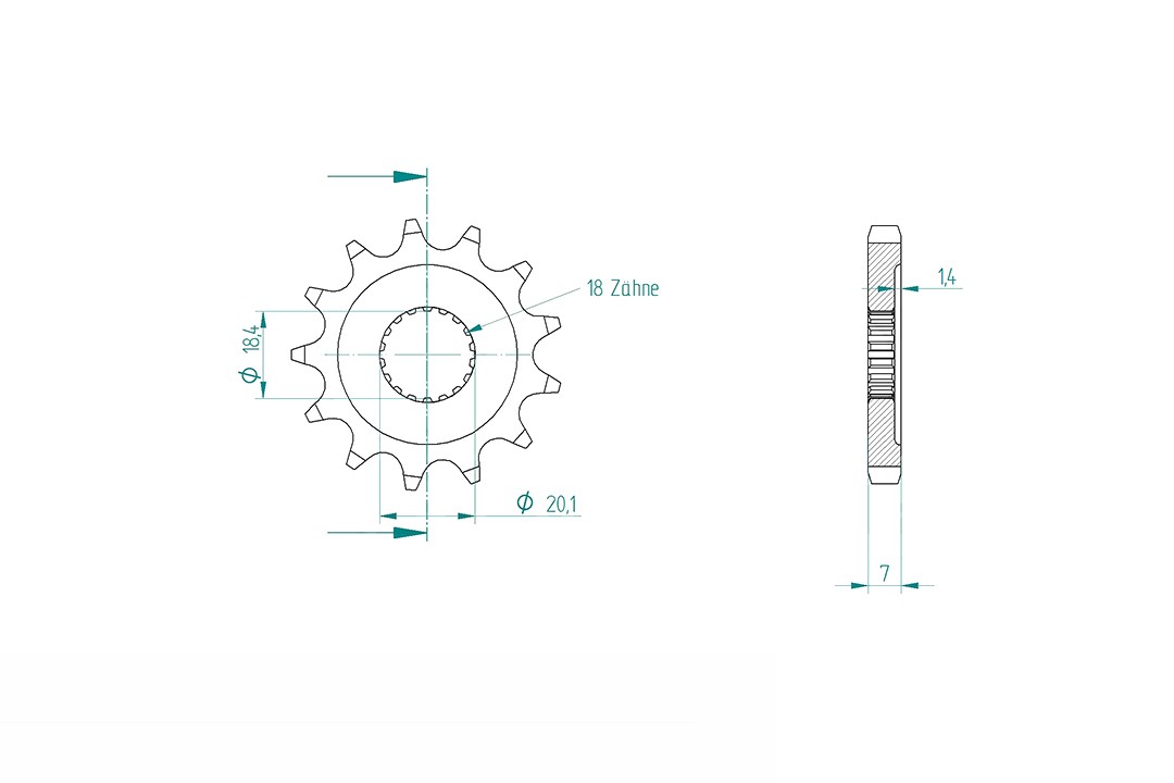 Kit de cadena ENUMA 428 HO para Generic 125 Worx Año del modelo 2012-2014