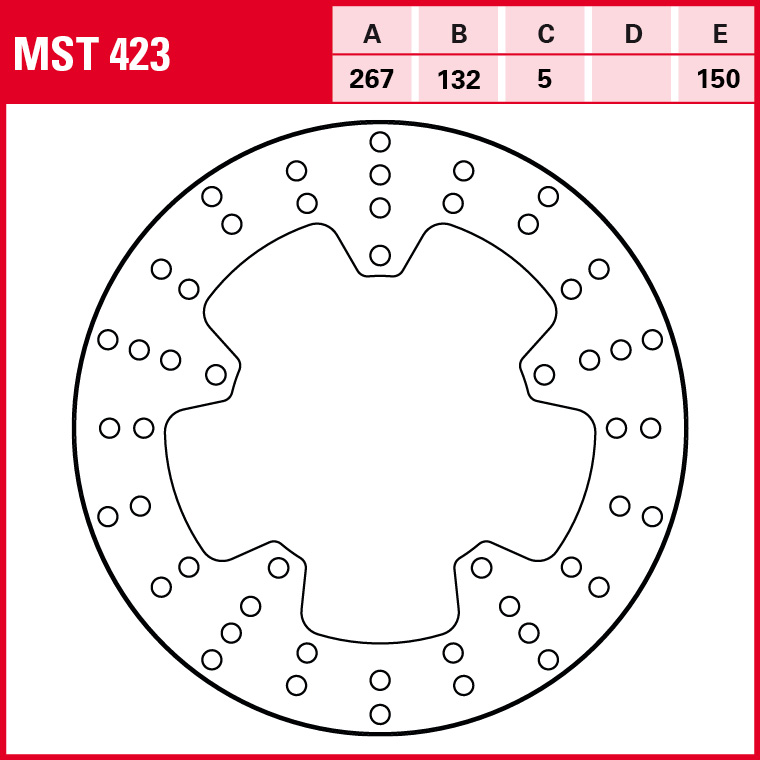 TRW disco de freno Universal Fijo MST423
