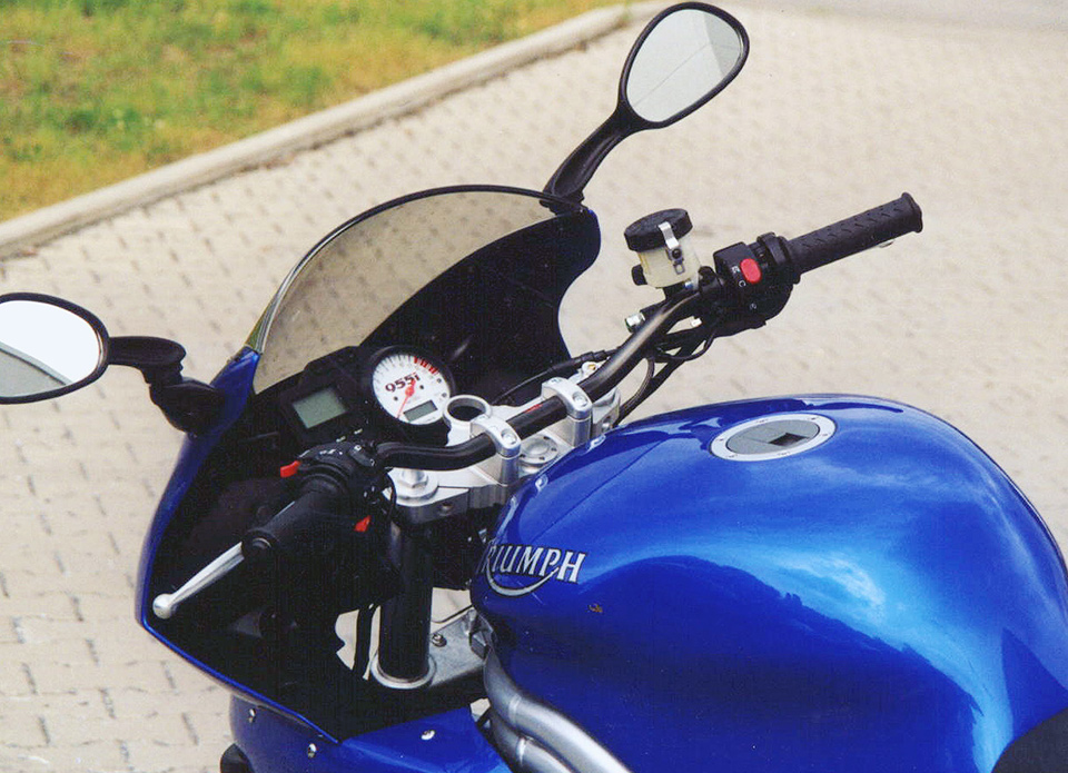 Kit Superbike LSL con informe técnico de piezas para Triumph Daytona 955i, Tipo 595N, 2002-2003, plateado, (Tipo G)