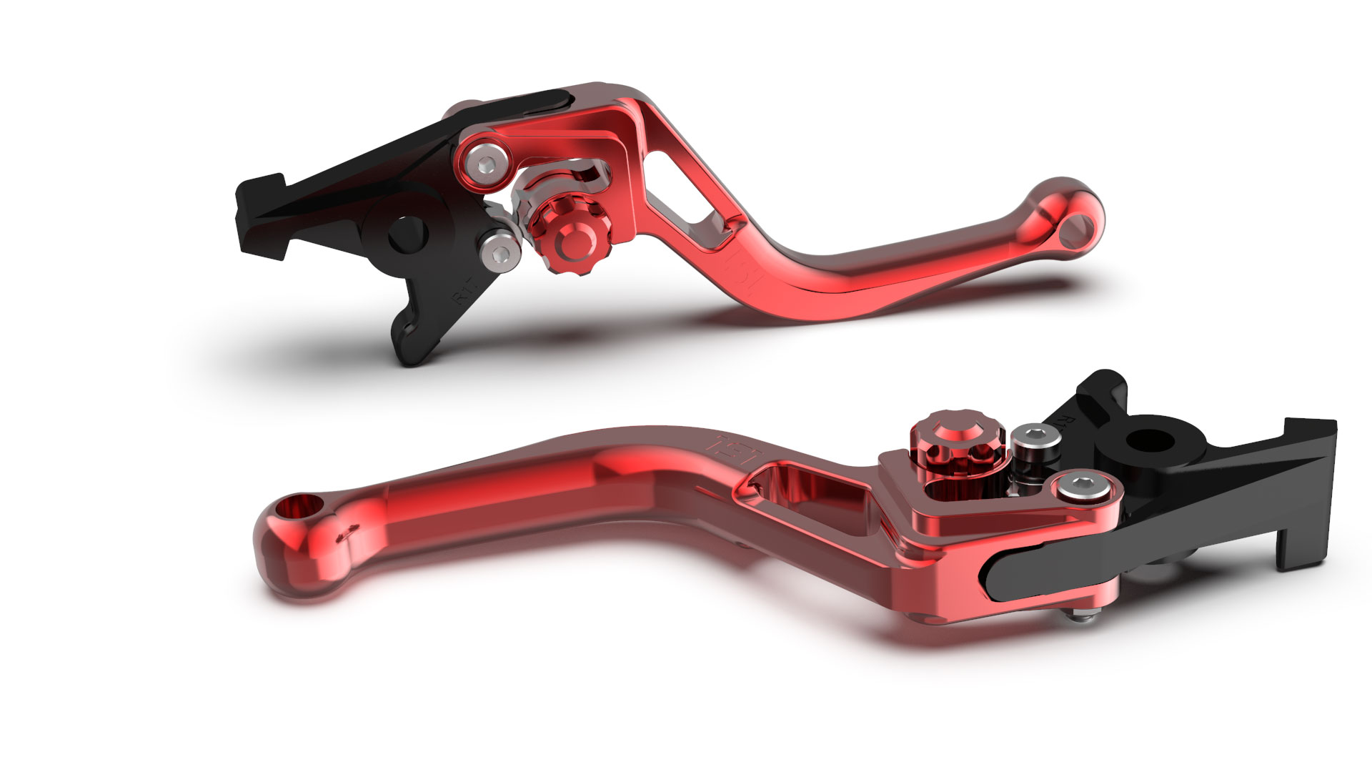 Maneta de freno LSL BOW R82, corta, rojo/rojo