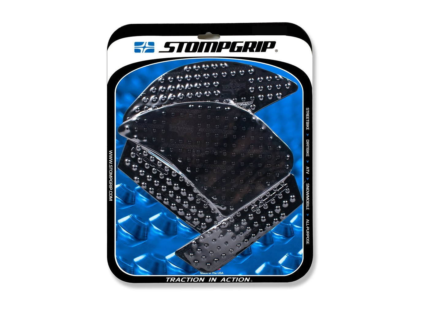 Almohadilla de Tracción Stompgrip, negra, Volcano para Kawasaki Ninja 1000SX, 2020-2025