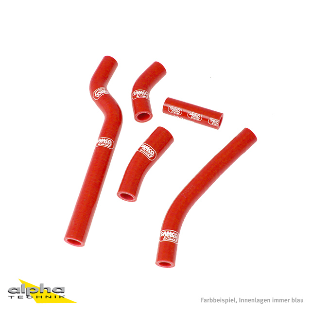 Kit de mangueras de silicona SAMCO SPORT rojo para Yamaha YZ250F año del modelo 2006