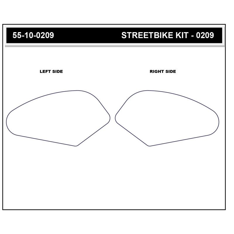 Almohadilla de tracción Stompgrip para depósito de gasolina negra, Icon, Kit de almohadillas de tracción para Streetbike para Yamaha Tracer 9 GT, 2024-2025