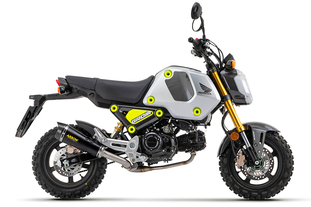 Escape ARROW X-KONE DARK para Honda MSX 125 Grom, año del modelo 2021-2024, Acero inoxidable