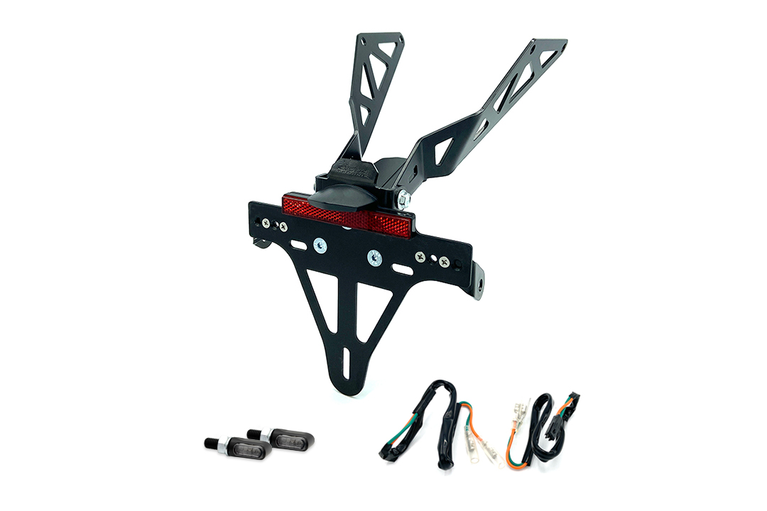 Kit Soporte de Matrícula-luz de intermitente MLED para HONDA CB650R/CBR650R CB650RA/CBR650RA a partir del año de modelo 2021 (Trasero)
