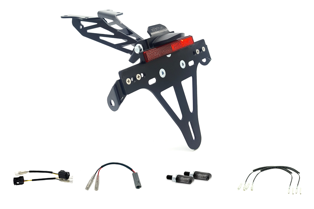 Kit Portamatrículas-luz de intermitente M-LED para Yamaha Tracer 700 a partir del año de modelo 2020 (Trasero)