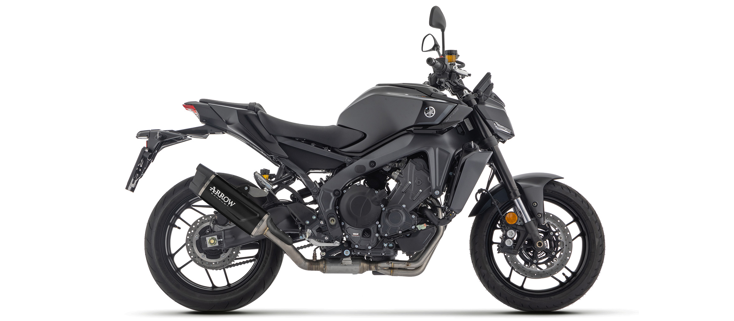 ARROW Silenciador INDY RACE EVO DARK para Yamaha MT09 (SP), Tipo RN87 / RN88 / RN89 / RN90 / RN91 / RN92, 2024-, negro