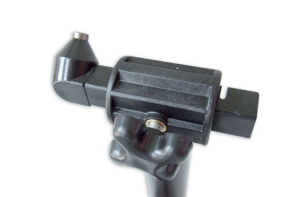 Caballete Universal LV8 ELEVATE para rueda delantera con Soportes Cónicos, Negro/Azul
