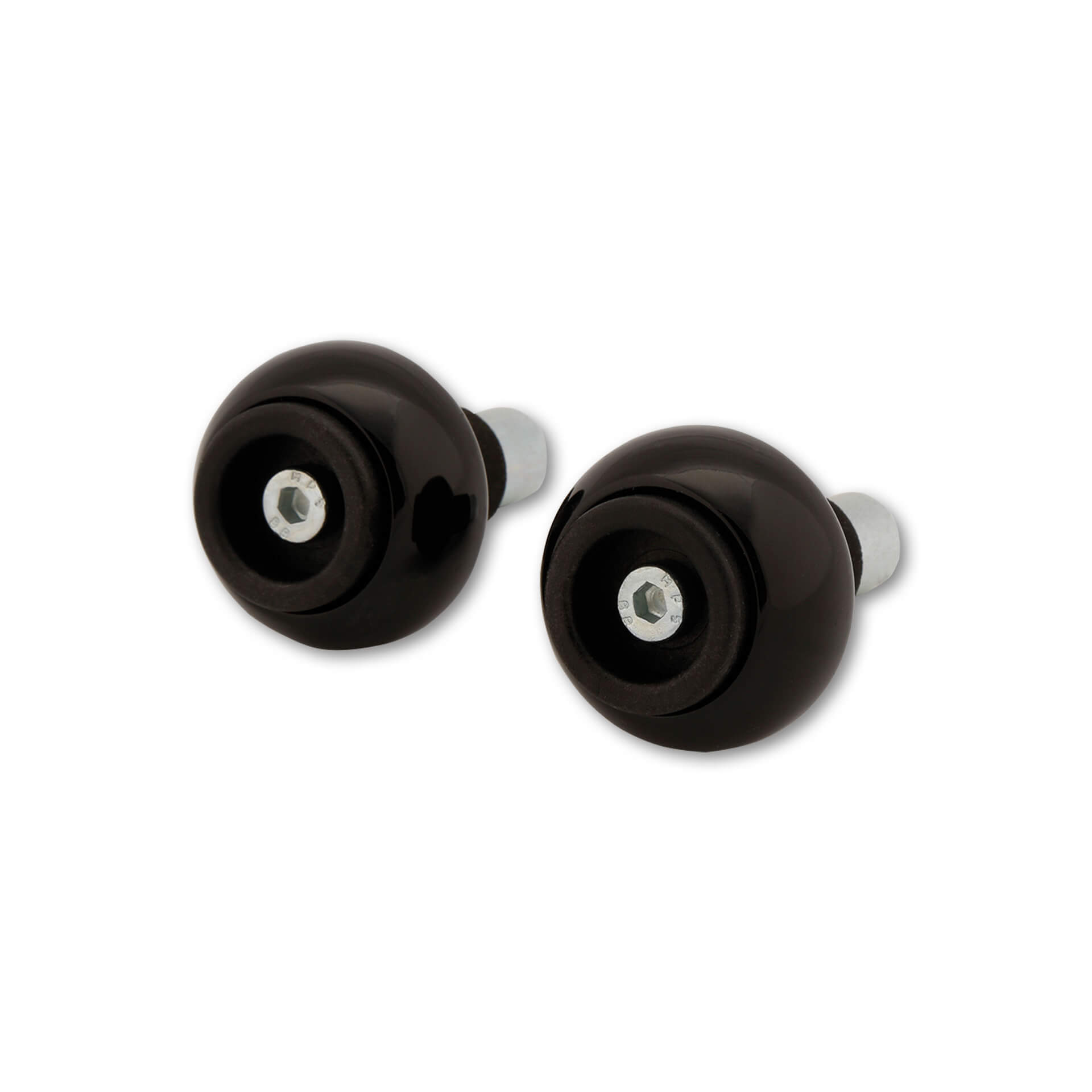 LSL Contrapeso de manillar Crash Ball Classic, acero, para manillares con 18 mm de diámetro interior (manillar de acero), negro