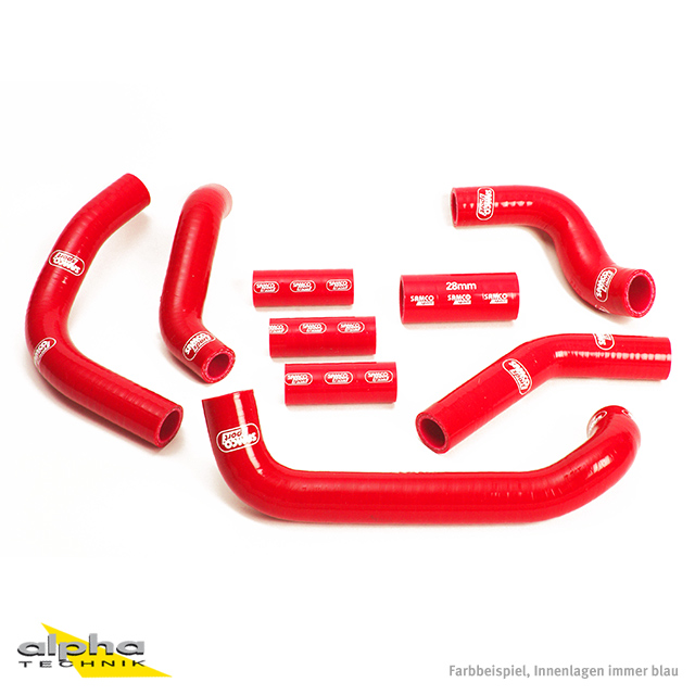 Kit de mangueras de silicona SAMCO SPORT rojo para Suzuki GSXR750W GSXR1100W Año del modelo 1992-1998