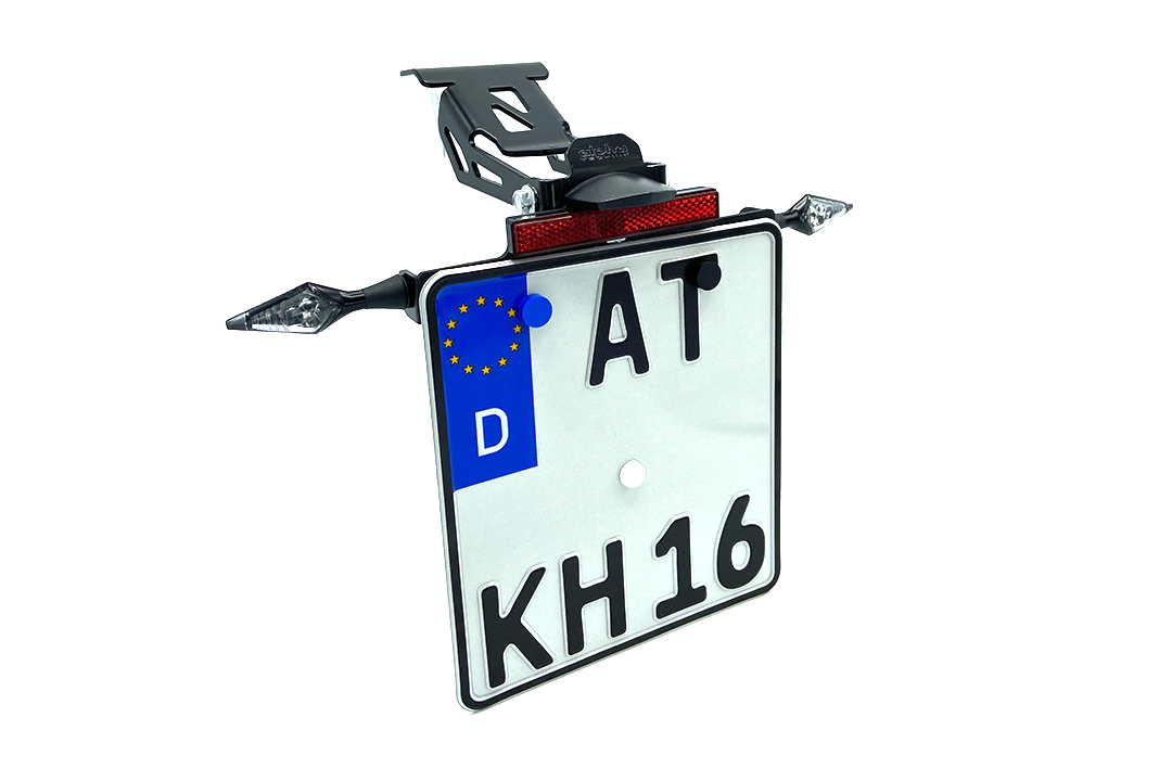 Soporte de matrícula alpha Technik para Honda CRF300L / CRF300LA Rally, Tipo ND16, Año de modelo 2021-
