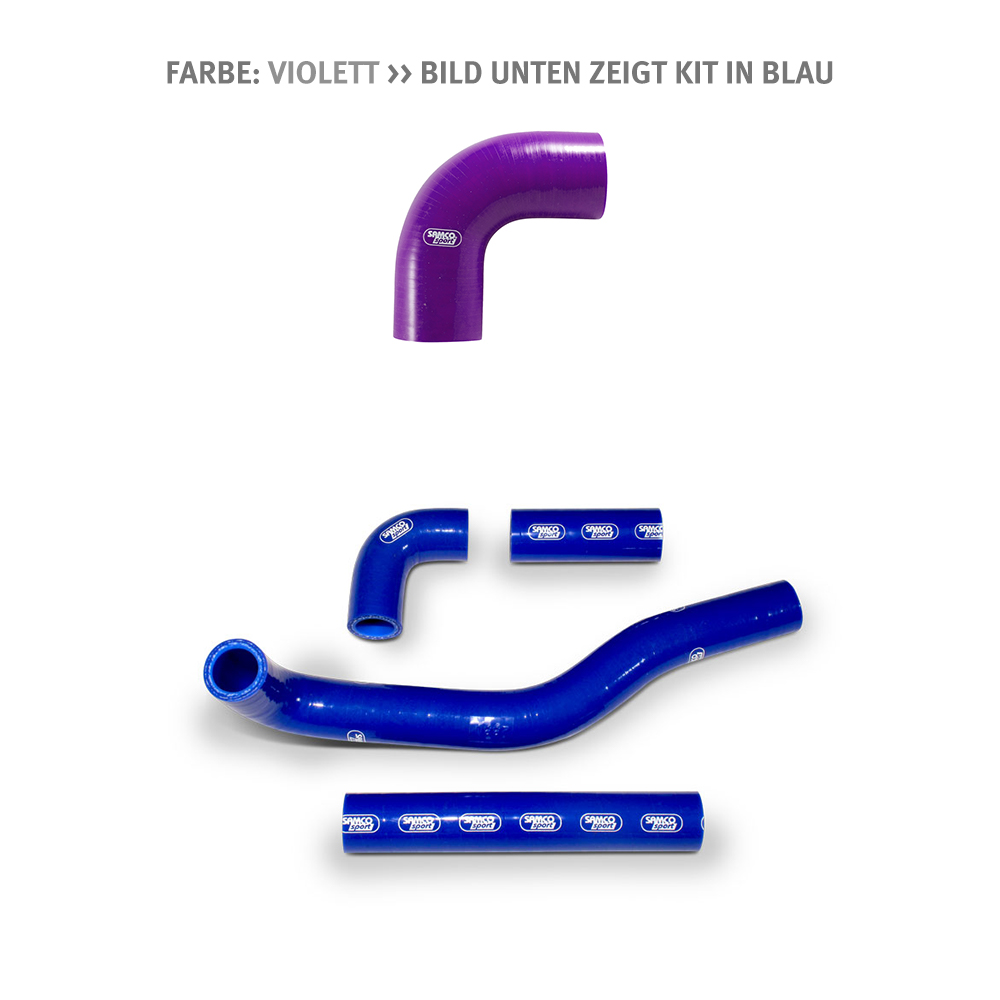 Kit de mangueras de silicona SAMCO SPORT violeta para Kawasaki KX500 años de modelo 1983-2004