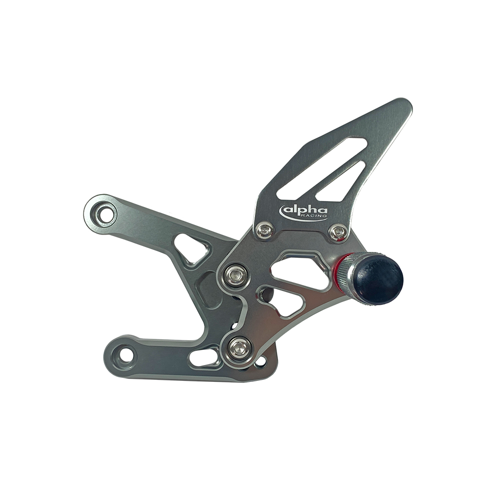 >TRACK< Sistema de estriberas color titanio Yamaha YZF-R1 RN32 2015-16 RN49 2017-19 RN65 2020- ABE