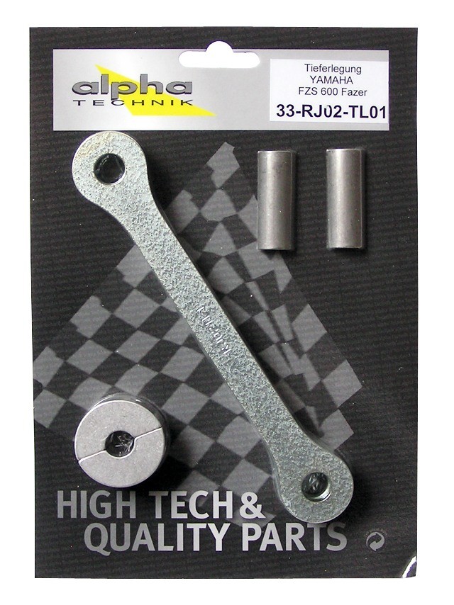 Kit de reducción de altura alpha Technik 35mm Yamaha FZS600 Fazer; Tipo RJ02; Año del modelo 1998-