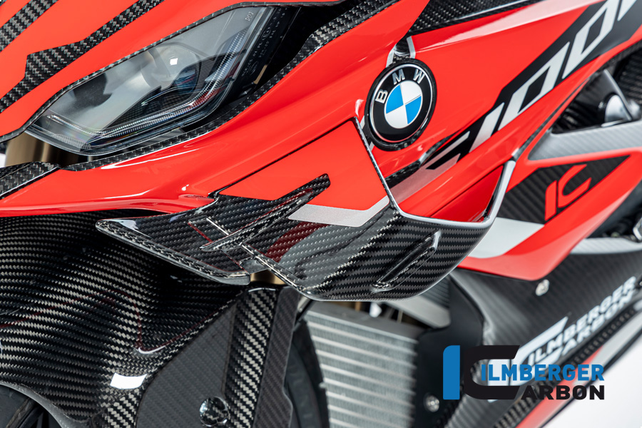 Alerón de carenado de carbono Ilmberger lado izquierdo, brillante, BMW S1000RR 2023-