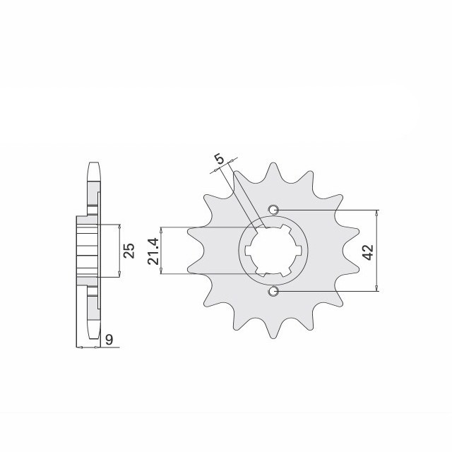 Piñón, 19 dientes, Paso 428
