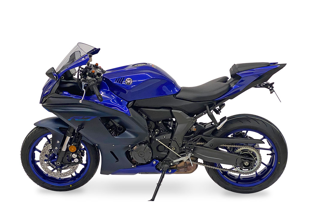 Soporte de matrícula alpha Technik para Yamaha R7 a partir del año modelo 2022-, Tipo RM39 / RM40
