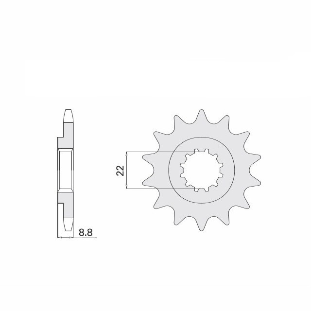 Kit de cadena DID con cadena 520ZVM-X, color oro, para Husqvarna TE150, año de modelo 2023- y TE150 i, año de modelo 2022-