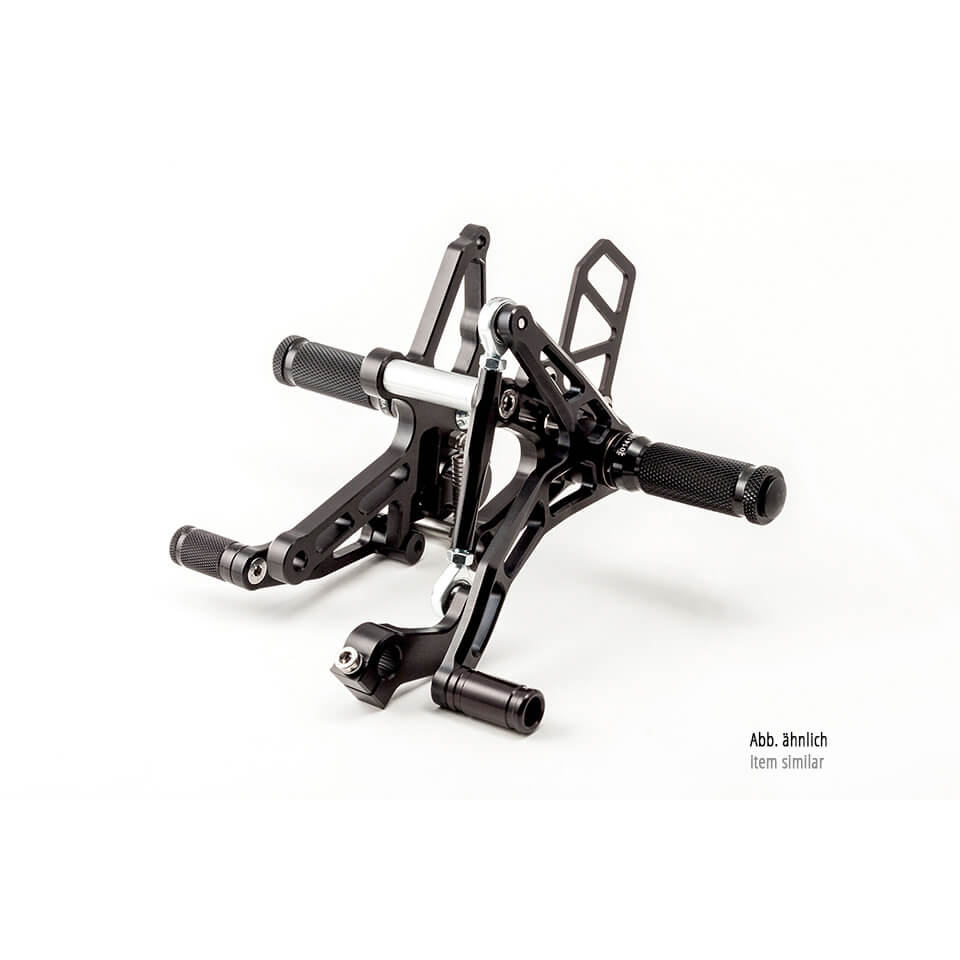 Estriberas LSL para Moto Guzzi V9 Bobber/Roamer, 2016-, negro