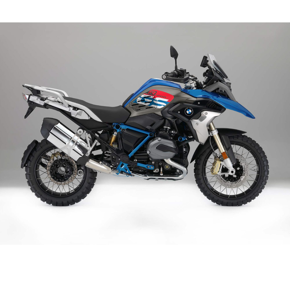Almohadillas de tracción Stompgrip negras, para BMW R1200GS, 2017-2018, R1250GS, 2019-2024