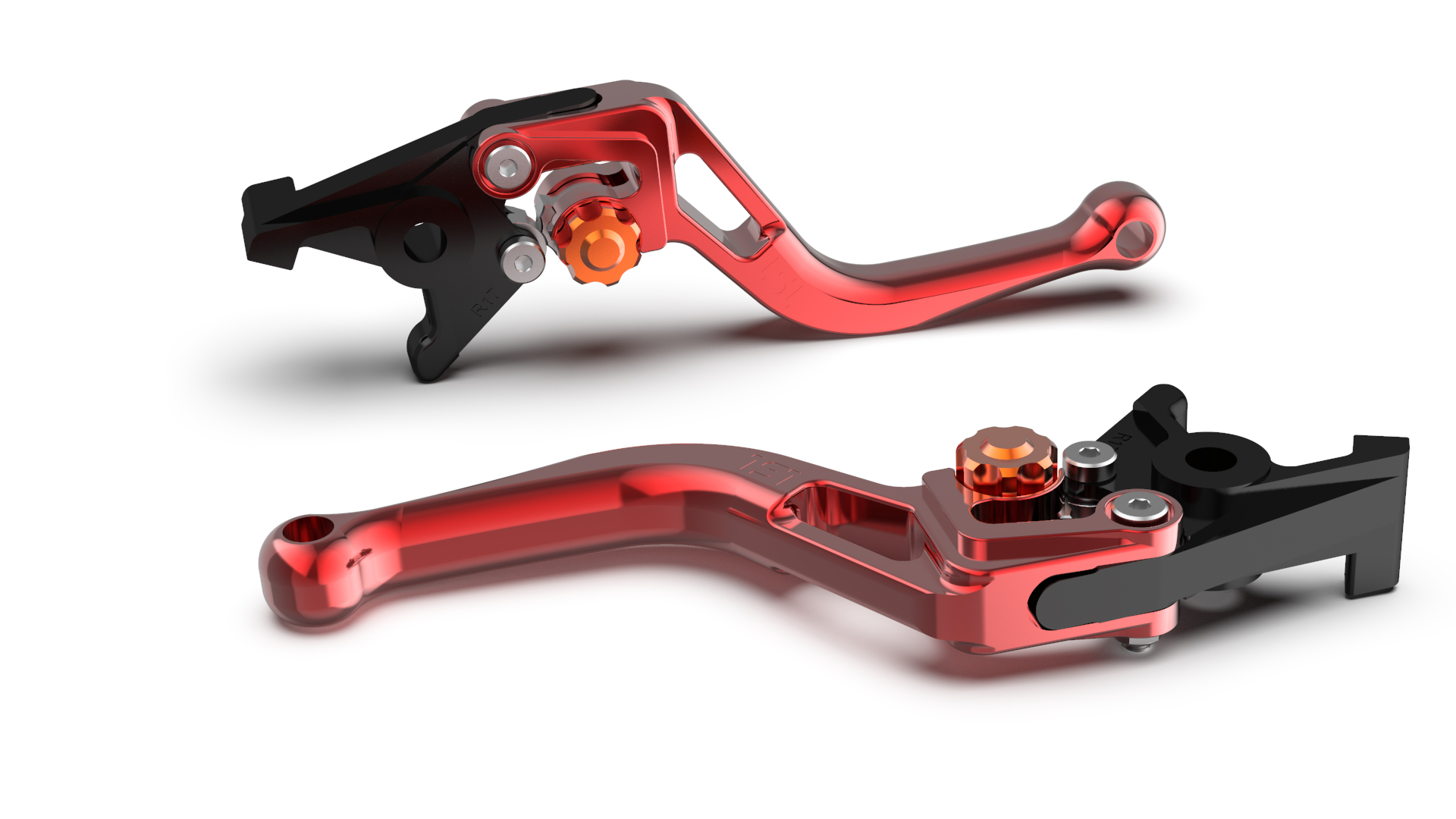 Maneta de Freno LSL BOW R82, corta, rojo/naranja