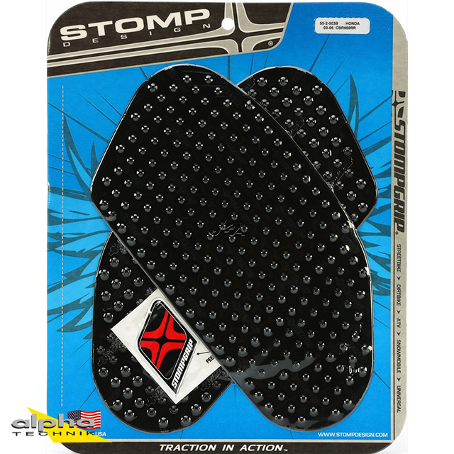 Stompgrip negro, Volcano, para Honda CBR600RR, 2003-2006