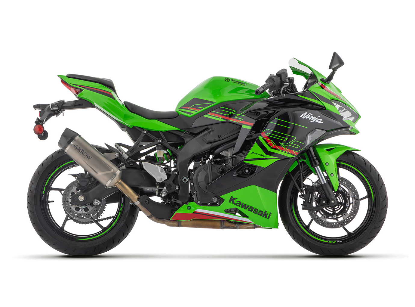 ARROW Escape INDY RACE EVO Titanio para Kawasaki Ninja ZX-4R / RR Año de Modelo 2024-