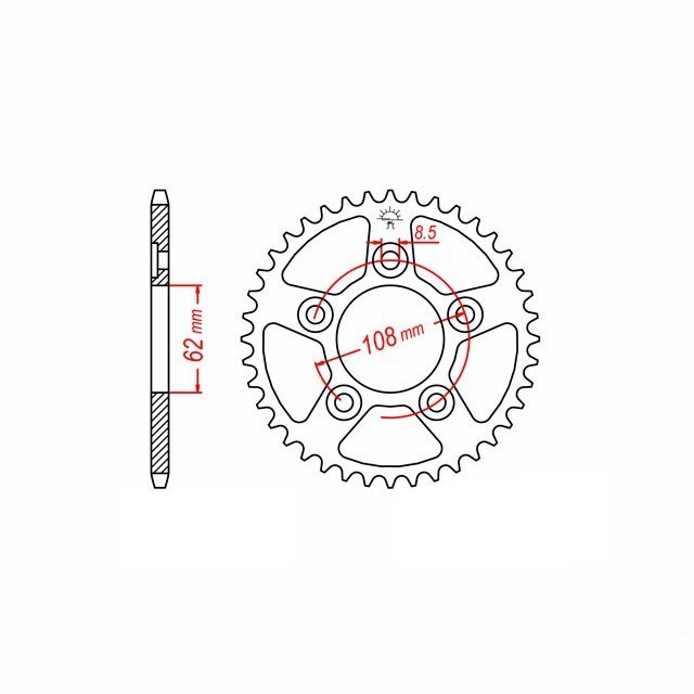 corona de Aluminio, Aprilia/Cagiva Z