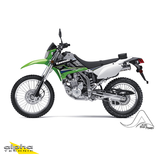 Stompgrip negro, Volcano, para Kawasaki KLX250, 2009-16