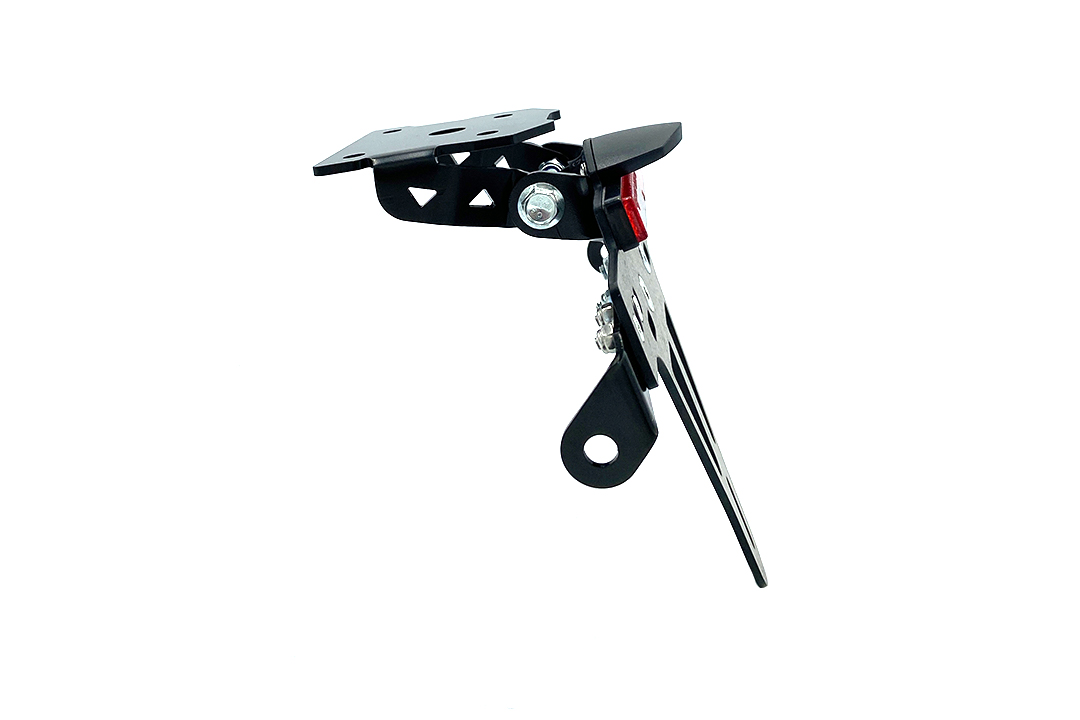 Soporte de matrícula alpha Technik para Kawasaki Z800; Tipo ZR800F, ZR800C, ZR800A, a partir del año de modelo 2013-