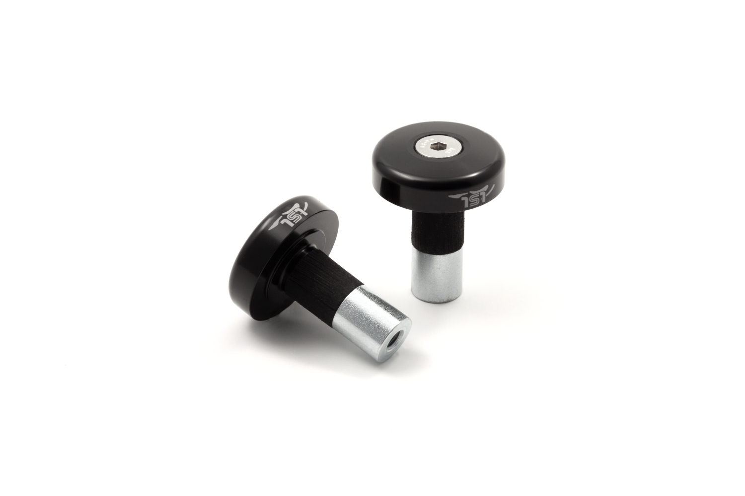 Tapa Plana LSL, 14mm Aluminio/negro