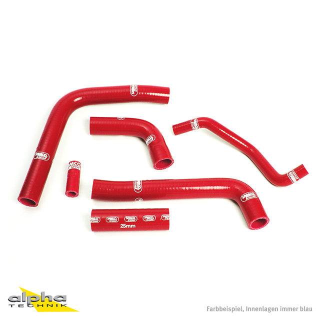 Kit de mangueras de silicona SAMCO SPORT rojo para Yamaha YZF600R6 modelo 1999-2002