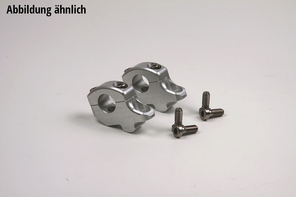 LSL Bloque de sujeción de manillar 22 para BMW R1200R, plateado
