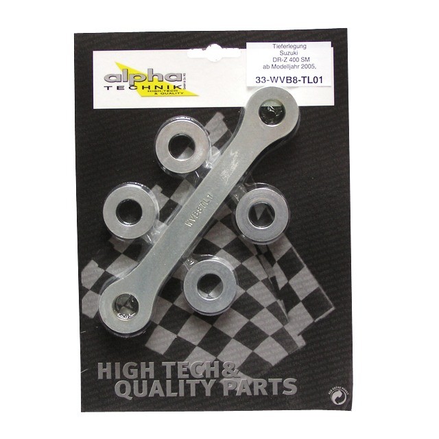 Kit de descenso alpha Technik 45mm para Suzuki DRZ400SM; Tipo WVB8; Año del modelo 2005-