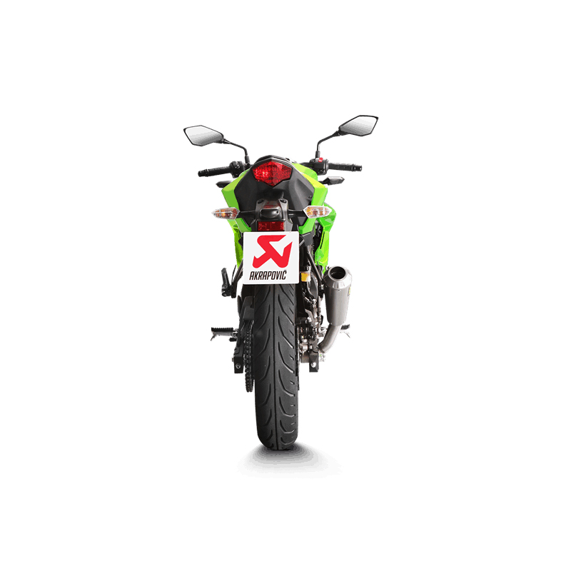 Akrapovic Slip-On Line (Titanio) Silenciador para Kawasaki Ninja 250SL / Z250SL 2015-2017, Ninja 125 / Z125 2019-